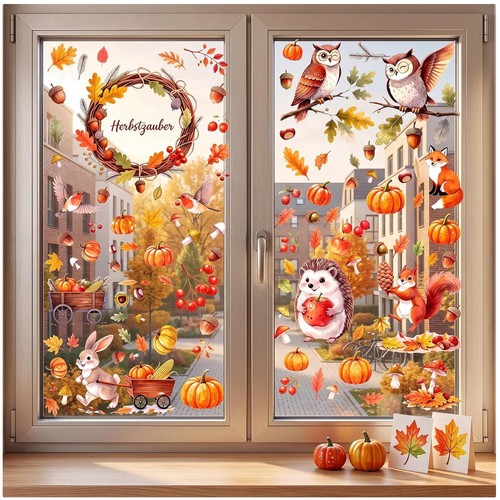 Herbst fensterbilder set 101 - herbst,
