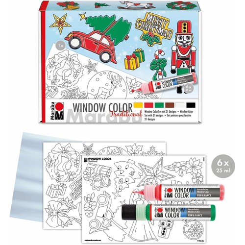 Marabu window color set - window,
