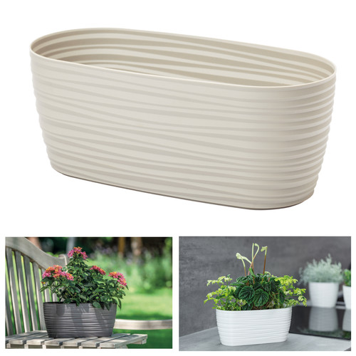 übertopf wellen oval - Übertopf, 3d
