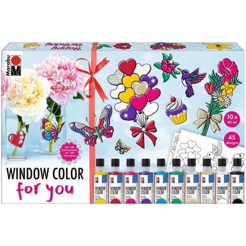 Marabu 10er window color set - window,