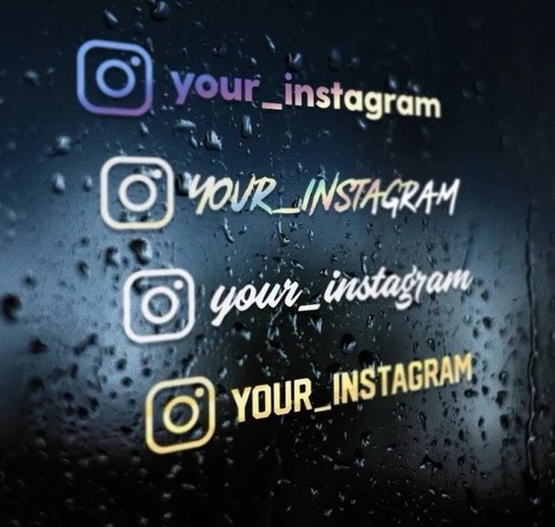 Instagram aufkleber auto - instagram,