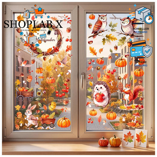 Fensterbilder herbst 101 - fensterbilder,