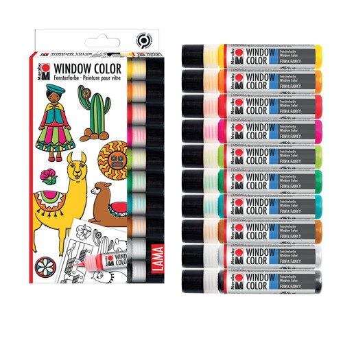 Marabu window color set - color,