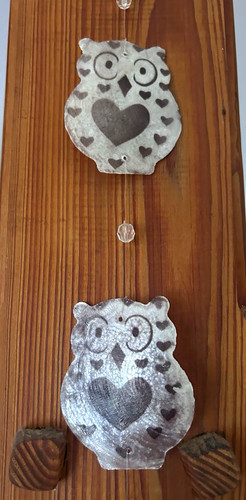 Capiz fenster girlande - girlande, eulen